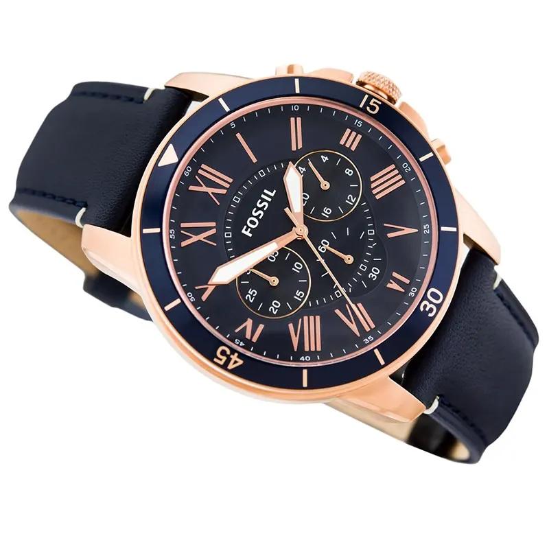 Fossil Grant Chronograph Blue Dial Men's Watch | FS5237